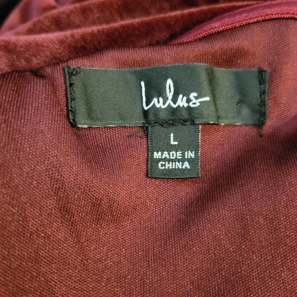 Lulus Night Of Elegance Burgundy Velvet Maxi Dress - Picture 6 of 6